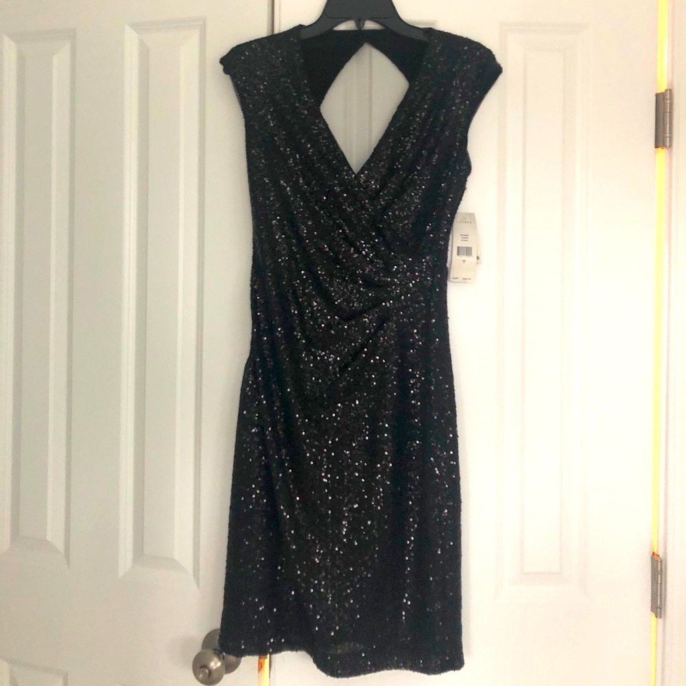 Black Sequin Dress